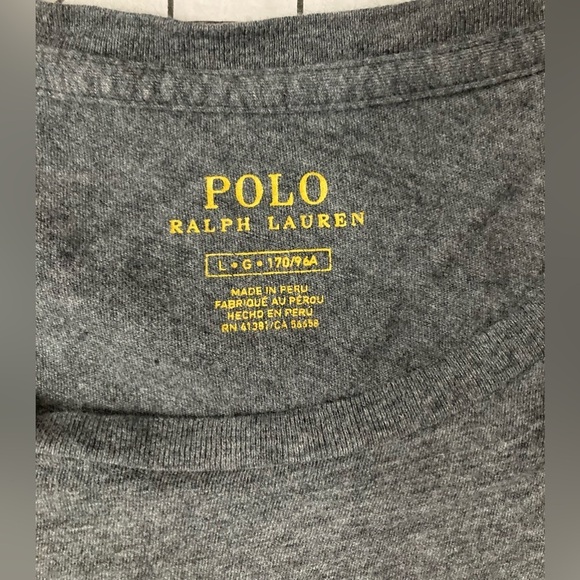 (2) Polo Ralph Lauren Women’s Large Grey Tees - Picture 9 of 10